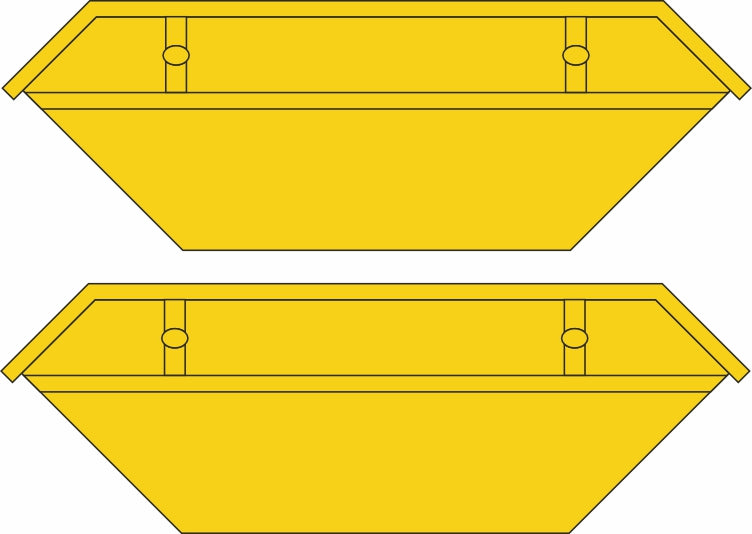 Oxford 76SK001 Skip Yellow 2 Pack 1/76 Scale (OO) *PRE ORDER £8.95*