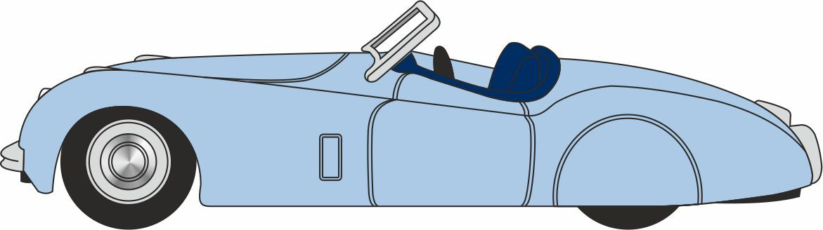 Oxford 76XK120007 Jaguar XK120 Pastel Blue 1/76 Scale (OO) *PRE ORDER £9.95*