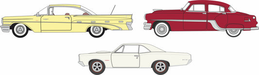 Oxford 87SET004 Pontiac 3 Piece Set Centenary 2026 1/87 Scale *PRE ORDER £28.75*