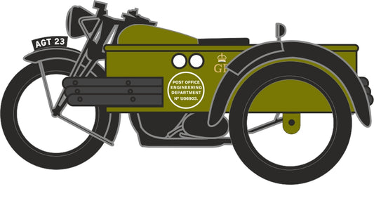 Oxford NBSA004 Motorcycle/Sidecar Post Office Telephones 1/148 Scale (N) *PRE ORDER £7.45*