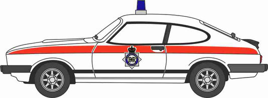 Oxford NCAP007 Ford Capri MkIII Merseyside Police 1/148 Scale (N) *PRE ORDER £7.95*