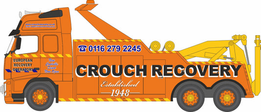Oxford NVOL09REC Volvo Recovery Truck Crouch Recovery 1/148 Scale (N) *PRE ORDER £18.95*