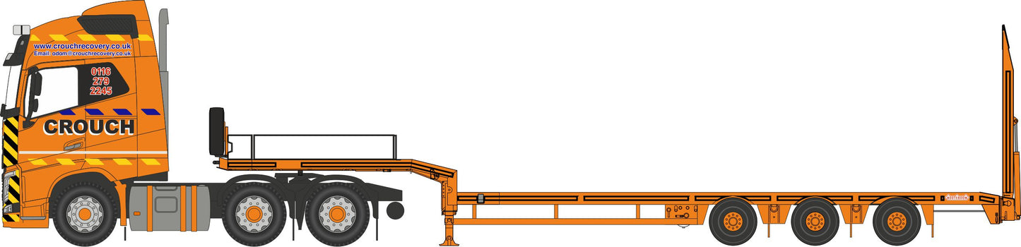 Oxford NVOL4013 Volvo FH4 Semi Low Loader Crouch Recovery 1/148 Scale (N) *PRE ORDER £17.95*