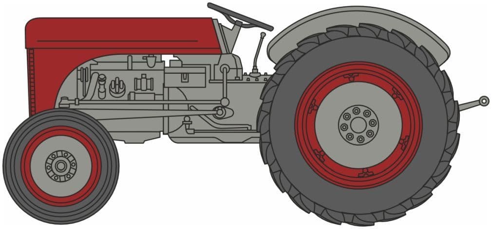Oxford 120TEA002 Ferguson TEA Red  1/120 Scale - PRE ORDER £7.95