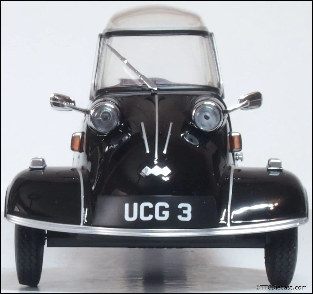 Oxford 18MBC007 Messerschmitt KR200 Bubble Top Black 1:18 Scale