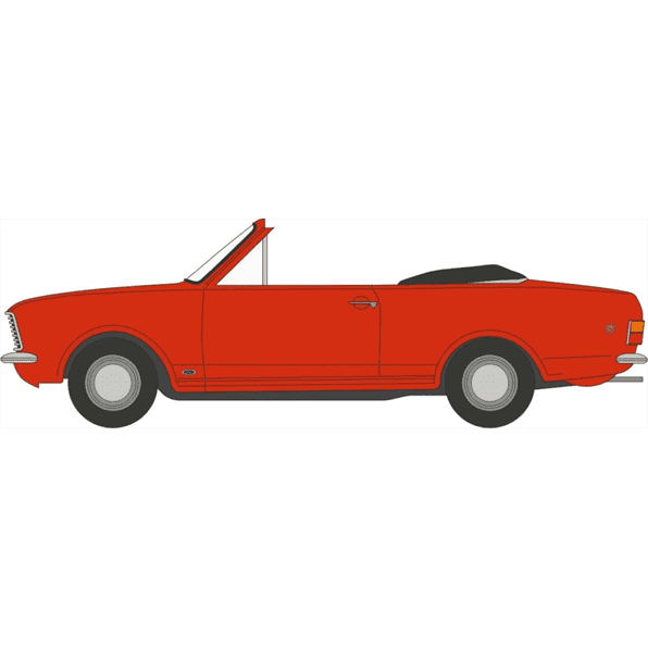 Oxford 43CCC003 Ford Cortina Crayford Open Dragoon Red 1:43 Scale
