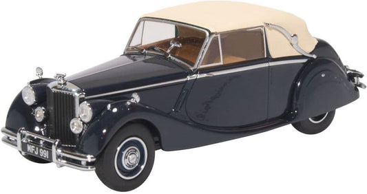 Oxford 43JAG5003 Jaguar MkV Closed Dark Blue/Tan - 1/43 Scale - LAST FEW