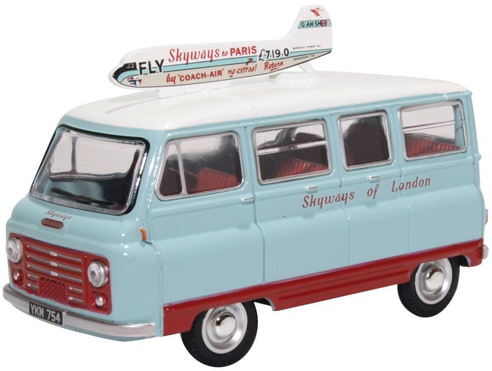 Oxford 43JM024 Morris J2 Van Skyways - 1/43 Scale