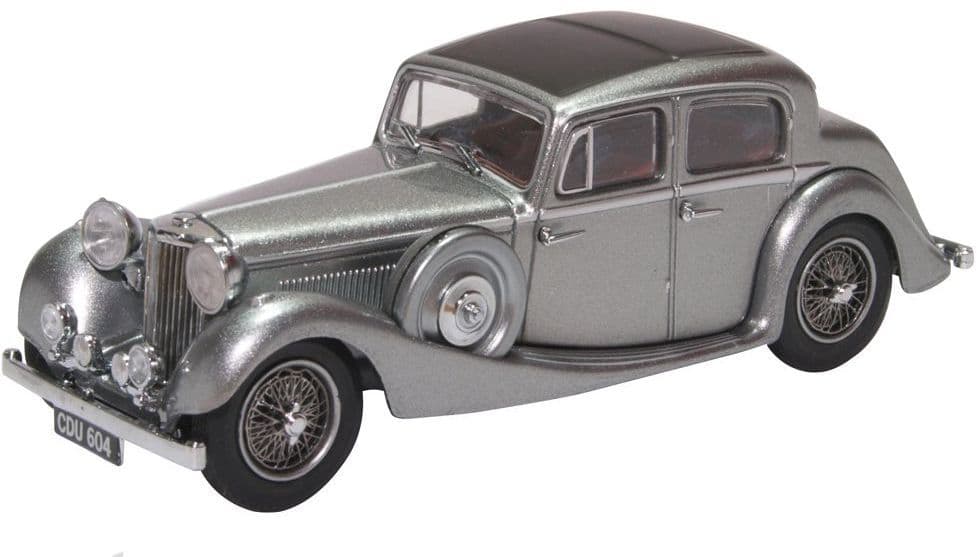 Oxford 43JSS007 Jaguar 2.5 Litre - SS Jaguar Gunmetal - 1/43 Scale