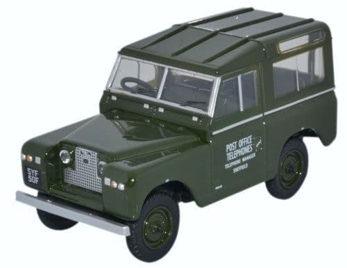 Oxford 43LR2S003 Land Rover S2 SWB Hard Back PO Telephones - 1/43 Scale