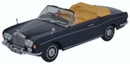 Oxford 43RRC001 Rolls Royce Corniche Conv Open Indigo Blue - 1/43 Scale