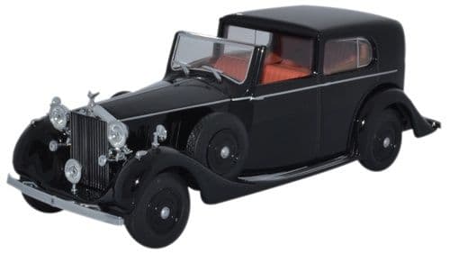 Oxford 43RRP3001 Rolls Royce Phantom 3 SdV Mulliner Black - 1/43 Scale