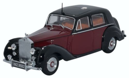 Oxford 43RSD001 Rolls Royce Silver Dawn/Std Steel Maroon/B - 1/43 Scale - LAST FEW