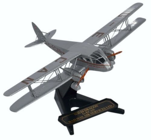 Oxford 72DG001 DH84 Dragon G-ECAN Railway Air Services - 1/72 Scale*LAST FEW*