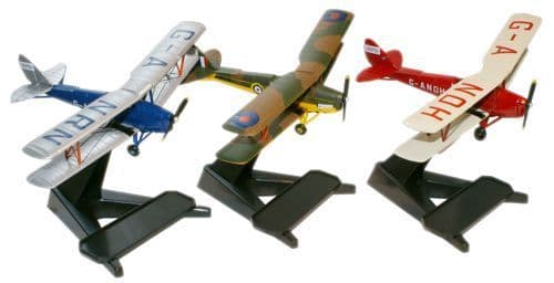 Oxford 72TM004 DH Tiger Moth 'Glasmoth' Set (3pcs) - 1/72 Scale