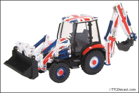 Oxford 763CX002 JCB 3CX Eco Backhoe Loader Union Jack live