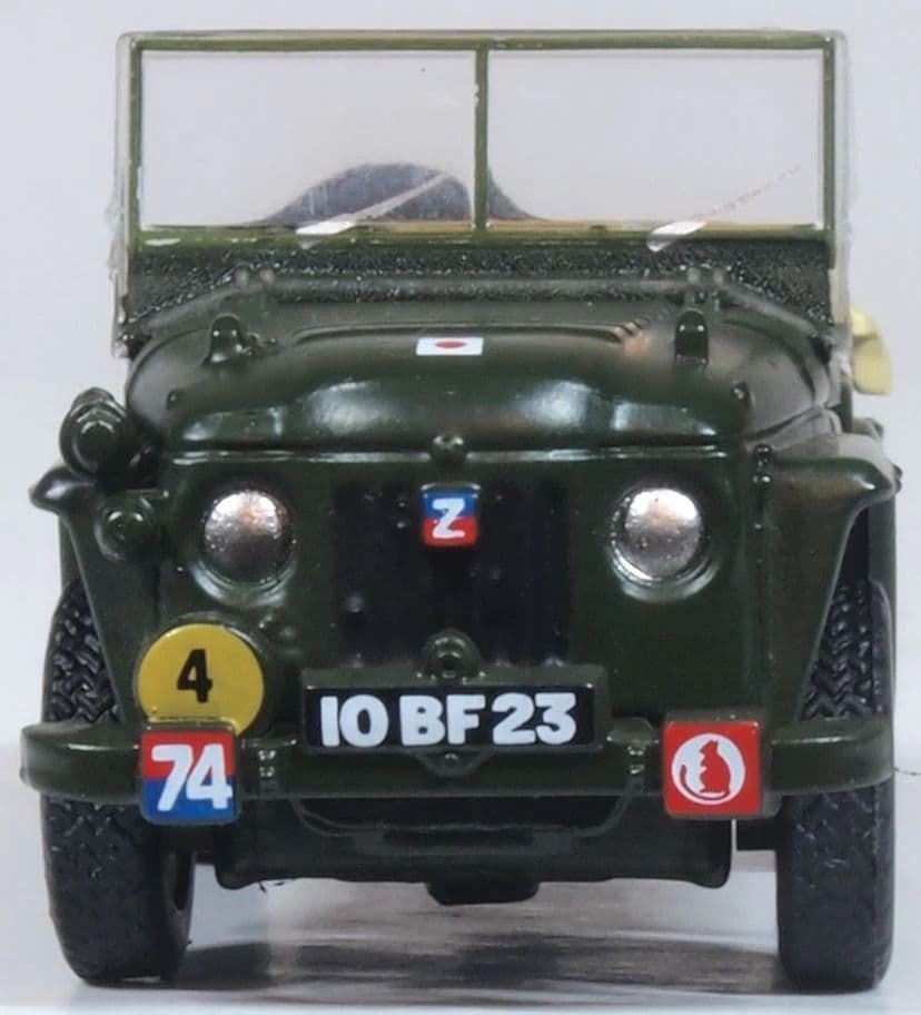 Oxford 76AC001 Austin Champ 4th RHAR 7th Arm Div Germany 1957, OO Gauge