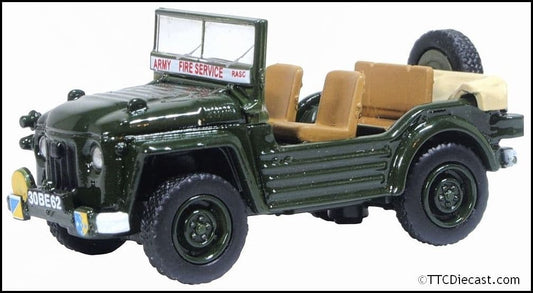 Oxford 76AC004 Austin Champ RASC Fire Service 1/76 Scale