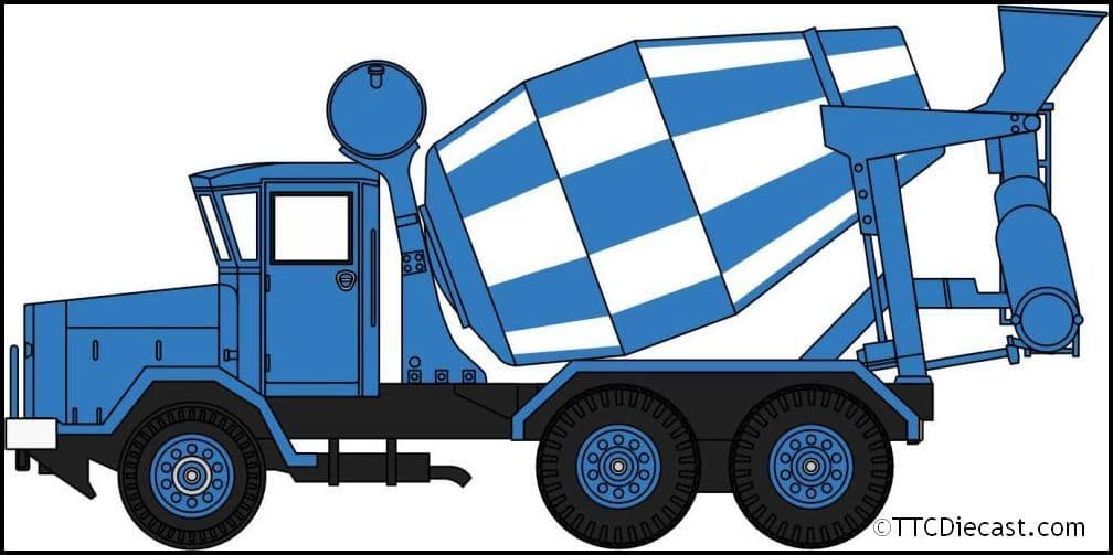 Oxford 76ACM001 AEC 690 Cement Mixer Blue