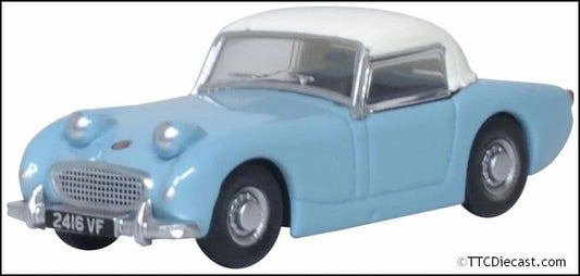 Oxford 76AHF002 Austin Healey Frogeye Sprite Iris Blue/OEW 1:76 Scale
