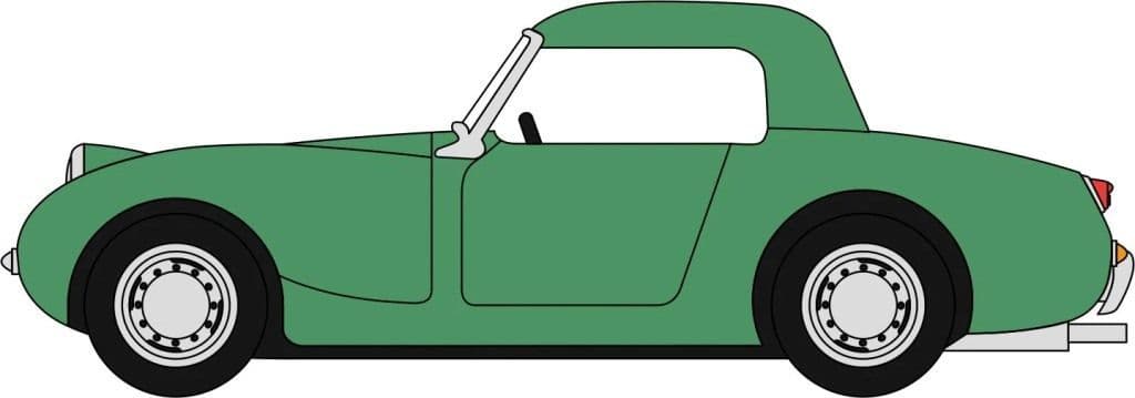 Oxford 76AHF003 Austin Healey Frogeye Sprite Leaf Green 1/76 Scale