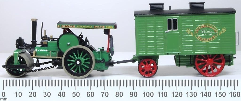 Oxford 76APR004 Aveling + Porter Road Roller + L.Wagon Fred Dibnah, 1/76 Scale