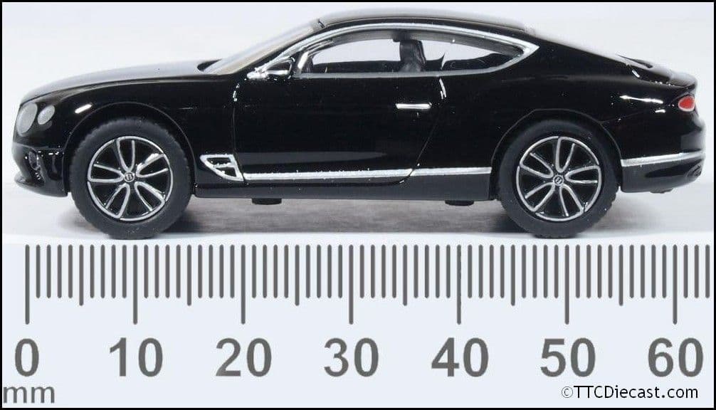 Oxford 76BCGT003 Bentley Continental GT Onyx Black, OO Gauge