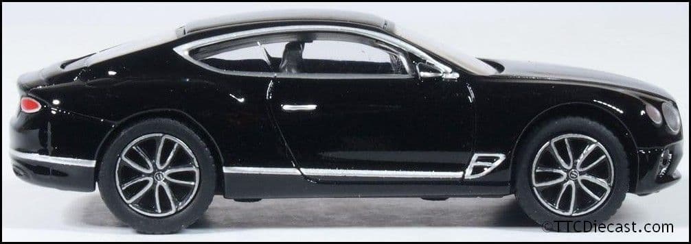 Oxford 76BCGT003 Bentley Continental GT Onyx Black, OO Gauge