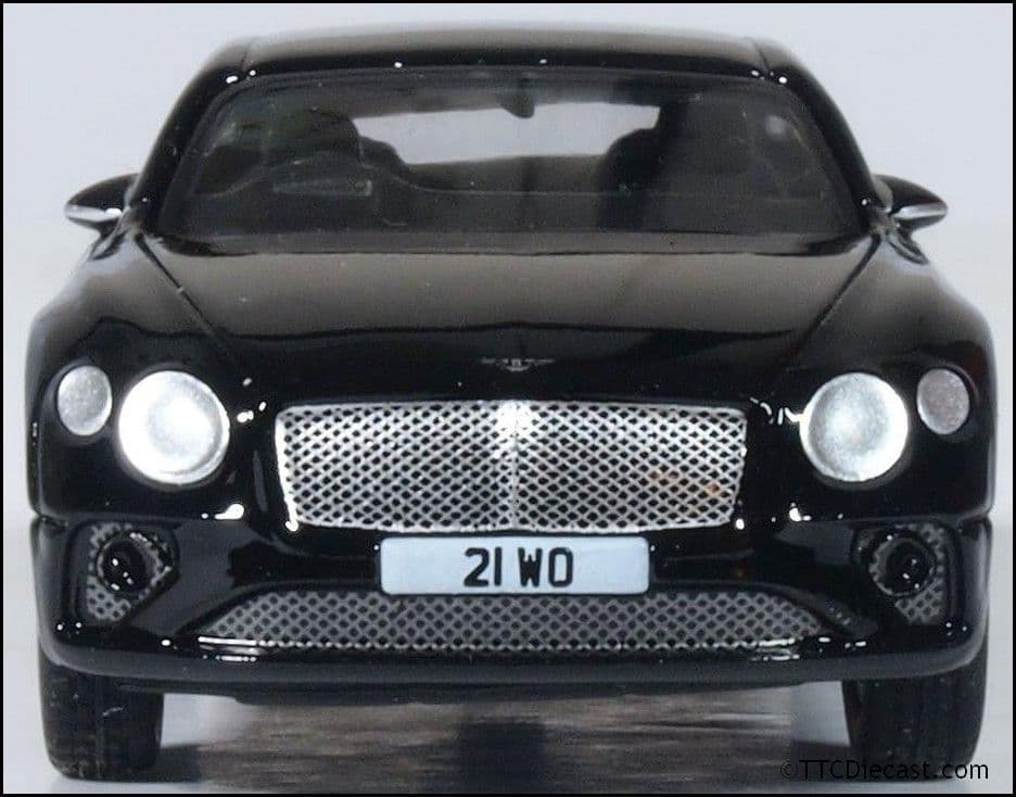Oxford 76BCGT003 Bentley Continental GT Onyx Black, OO Gauge