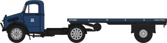 Oxford 76BD022 Bedford OX Flatbed Trailer - LNER