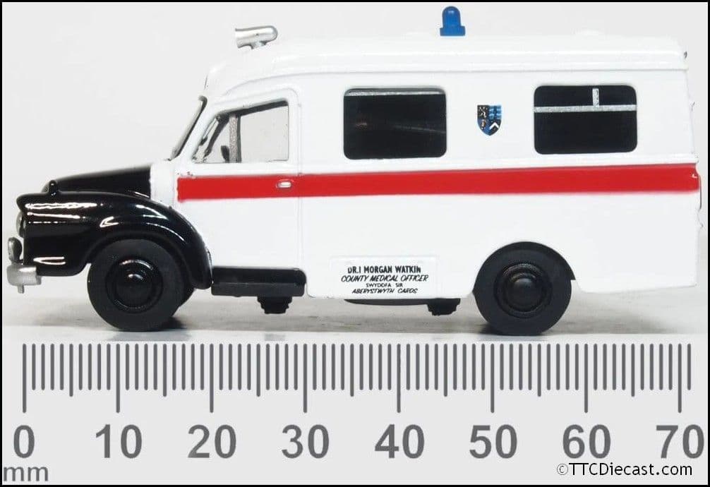 Oxford 76BED008 Bedford J1 Ambulance Aberystwyth 1/76 Scale