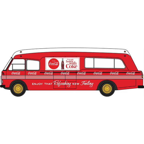 Oxford 76BMC005CC BMC Mobile Unit Coca Cola 1:76 Scale