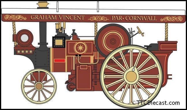 Oxford 76BR002 Burrell 8nhp DCC Showmans Locomotive No. 2