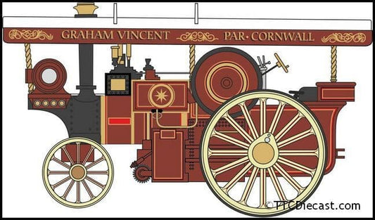 Oxford 76BR002 Burrell 8nhp DCC Showmans Locomotive No. 2