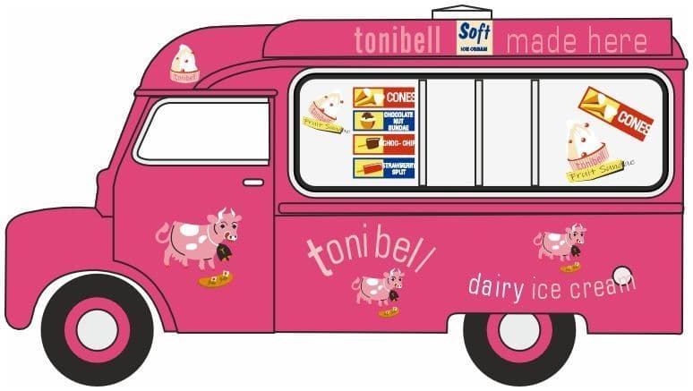 Oxford 76CA004 Bedford CA Ice Cream Van Tonibell  OO Gauge - PRE ORDER £9.95