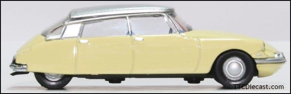 Oxford 76CDS006 Citroen DS19 Jonquil Yellow/Silver