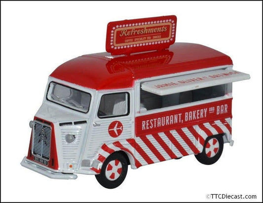 Oxford 76CIT002 Citroen H Catering Van Jamie Oliver at Gatwick