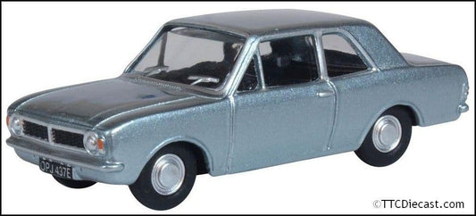 Oxford 76COR2009 Ford Cortina MkII Blue Mink 1:76 Scale