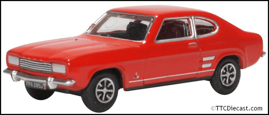 Oxford 76CP002 Ford Capri Mk1 Sunset Red - OO Gauge