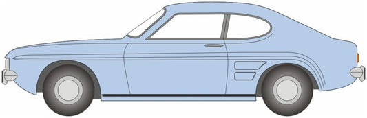 Oxford 76CP005 Ford Capri Mk1 Light Blue/Nevilles Car (Auf W) OO Gauge - PRE ORDER £9.95