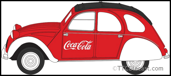 Oxford 76CT007CC Citroen 2CV Coca Cola