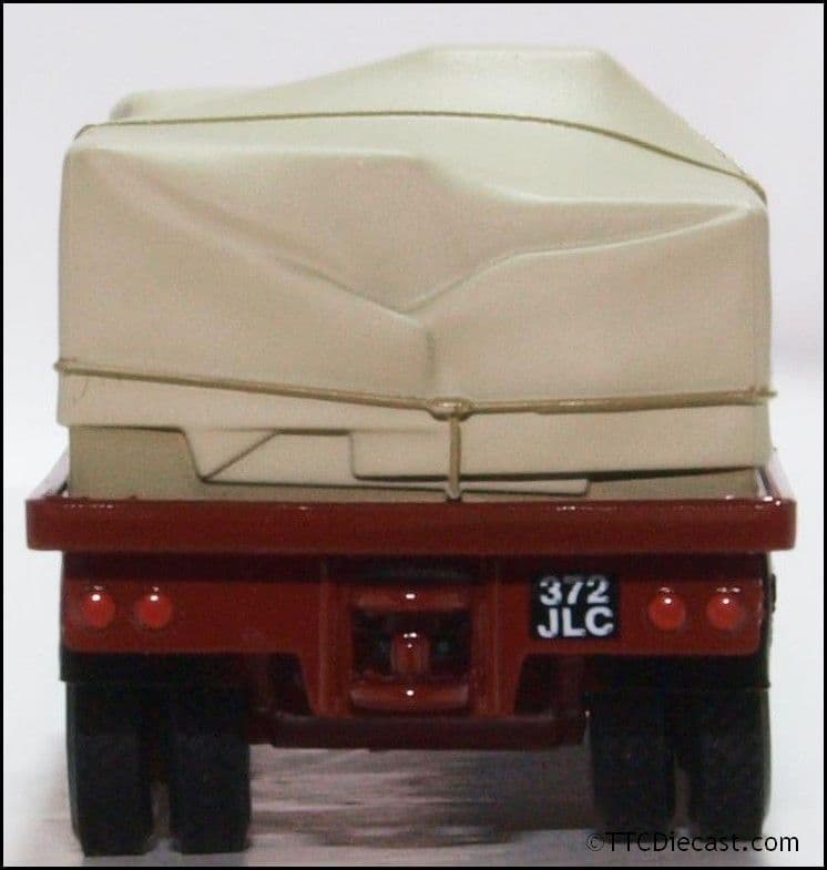 Oxford 76CTR002 Canvassed Trailer Maroon/Red