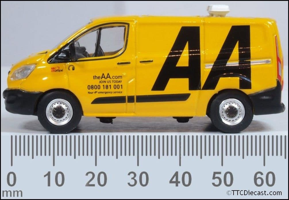Oxford 76CUS001 Ford Transit Custom AA 1:76 Scale