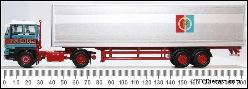 Oxford 76D28003 DAF 3300 Short Van Trailer Pollock