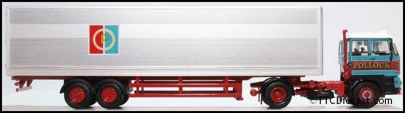 Oxford 76D28003 DAF 3300 Short Van Trailer Pollock