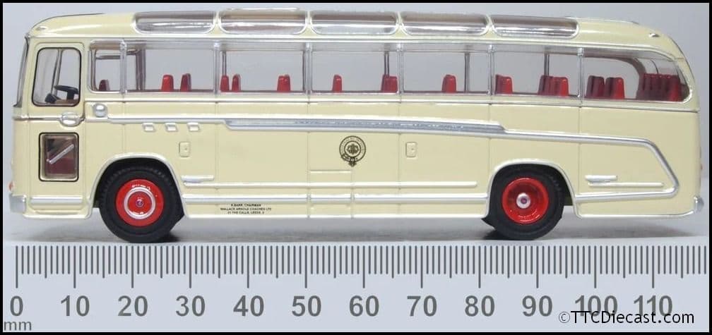 Oxford 76DB001 Duple Britannia Wallace Arnold 1:76 Scale