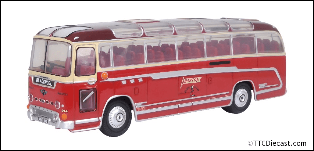 Oxford 76DB002 Duple Britannia Barton 1/76 Scale