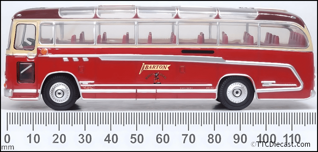 Oxford 76DB002 Duple Britannia Barton 1/76 Scale