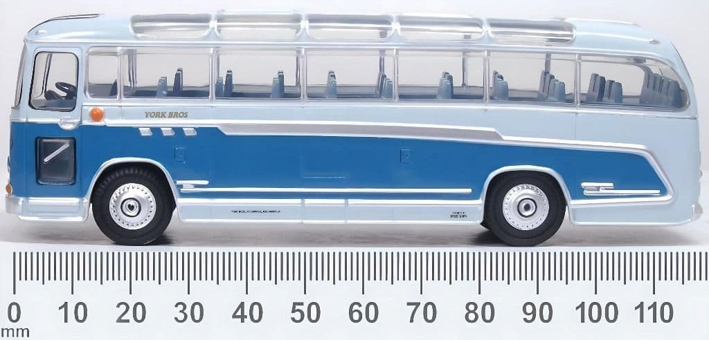 Oxford 76DB003 Duple Britania York Bros. 1/76 Scale