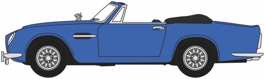 Oxford 76DB6001 Aston Martin DB6 MkII Volante Seychelles Blue (King Charles III) OO Gauge - PRE ORDER £10.45